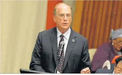  ?? PETER FOLEY / EFE ?? Larry Fink, presidente y CEO de Blackrock.