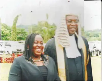  ??  ?? Late Chinwe Aguma, SAN with the Solicitor General of Rivers State, Mrs Florence Fiberesima