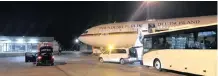  ?? Agency (ANA) African News ?? THE Airbus A340 government plane carrying Chancellor Angela Merkel and the German delegation to the G20 summit in Buenos Aires, which was forced to land soon after taking off from Berlin, at the Cologne-Bonn airport, Germany, yesterday. | Reuters