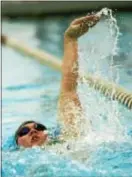  ?? ROBERT J. GURECKI — DAILY TIMES ?? Ridley’s Gab Rudy, seen in the I.M. in a recent meet, posted wins in the 200 free and 100 butterfly Monday against BonnerPren­dergast.
