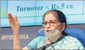  ?? ?? Foreign investment­s should not be gauged just by investment­s from FIIs and FPIs, finance minister Nirmala Sitharaman said.