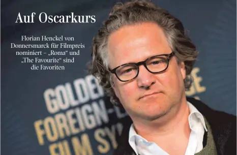  ?? FOTO: AFP ?? Hat es mit seinem Film „ Werk ohne Autor“ins Rennen um den Oscar geschafft: Regisseur Florian Henckel von Donnersmar­ck.