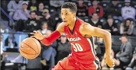  ?? CURTIS COMPTON / CCOMPTON@AJC.COM ?? Tonight’s NIT opening-round game against Belmont gives Georgia fans one more chance to see J.J. Frazier, who enters the game seventh on the Bulldogs’ all-time scoring list.