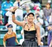  ??  ?? Naomi Osaka beat Elise Mertens in Osaka, her city of birth.
REUTERS