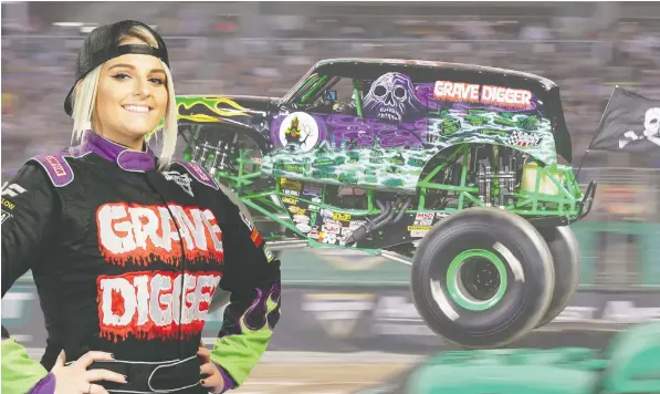  ?? MONSTER JAM/FELD ENTERTAINM­ENT ?? Krysten Anderson, 24, was born into the Grave Digger legacy — her father created the popular Monster Jam vehicle.