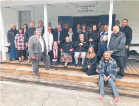  ?? Photo / Susan Botting ?? The Ahikiwi Marae Kaipara Moana Remediatio­n joint committee meeting team.