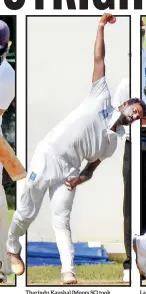  ??  ?? Tharindu Kaushal (Moors SC) took four for 40