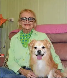  ?? Photo: Kate McCormack ?? HAPPY ENDING: Yvonne Thrupp with her loyal dog Prince Harry.