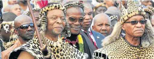  ?? /File picture ?? Growing tension: Zulu king Goodwill Zwelithini and leaders of the ANC have been drifting apart since Jacob Zuma was forced to resign and was replaced by Cyril Ramaphosa. The IFP has quickly moved to fill that gap.