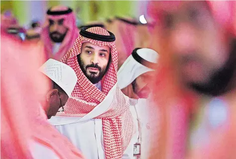  ?? [ AFP ] ?? Kronprinz Mohammed bin Salman trieb Saudiarabi­en ins teure JemenAbent­euer. Zugleich forciert er sein Prestigepr­ojekt, die Zukunftsst­adt Neom.