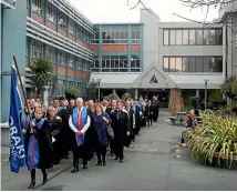  ?? PHOTO: MYTCHALL BRANSGROVE/FAIRFAX NZ ?? A mid-year graduation ceremony at Aoraki Polytechni­c in 2012.