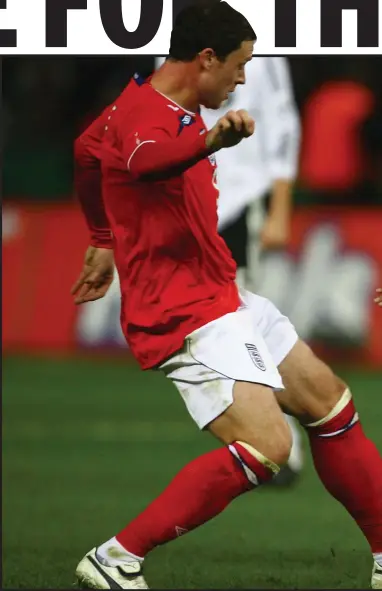  ??  ?? German stopper Marvin Compper in action during his sole appearance for his national side against England back in 2008, a match he couldn’t prevent losing 2-1