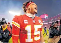  ?? ARCHIVO ?? Clave. Patrick Mahomes liderará a los Chiefs en busca del ansiado cetro.