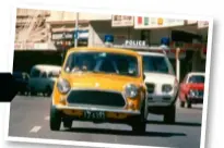  ??  ?? COOL FLICK FACT: The new-age Mini has the same number plate as its old-school counterpar­t in the original movie: IZ6393