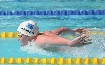  ?? ?? PLANNING AHEAD: Local swimming sensation James Freeman is already preparing for the Paris 2024 Olympics, which will be his second time at the games