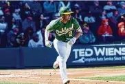  ?? Miranda Alam/Special to The Chronicle ?? A’s shortstop Nick Allen may have competitio­n for the starting job in the form of Aledmys Díaz.