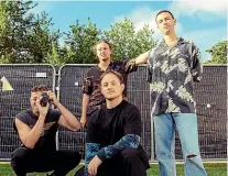  ??  ?? Drax Project, right, were happy to revisit the process after taking part in the original 2019 Waiata album, along with the likes of Melodownz, below left, and Hollie Smith.