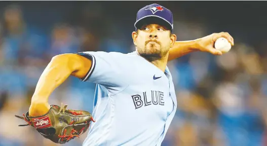  ?? VAUGHN RIDLEY/GETTY IMAGES/FILES ?? Blue Jays reliever Brad Hand provided some hope for the bullpen, striking out a pair in an inning of work during Sunday's 8-3 win over the Mariners.