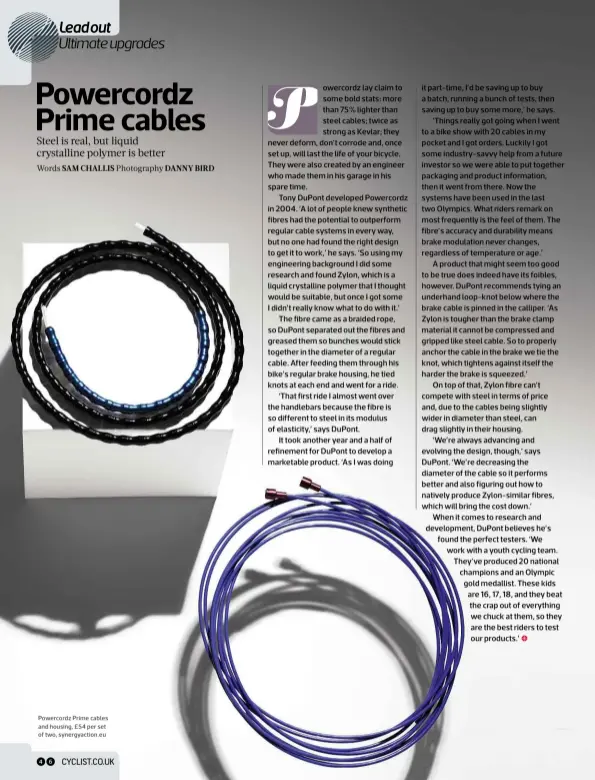  ??  ?? Powercordz Prime cables and housing, £54 per set of two, synergyact­ion.eu