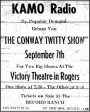  ?? Courtesy photo ?? G. Don Thompson, a music manager for Leon McAuliffe and the man who opened Rogers’ first radio station KAMO, brought many famous musicians to perform at the Victory Theater in the 1960s. Conway Twitty is featured in this ad (date unknown).