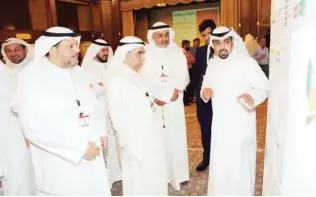  ??  ?? KUWAIT: Petrochemi­cal Industries Company CEO Asaad Al-Saad listens to a presentati­on during a ceremony held to honor graduates of a training session on the Six Sigma methodolog­y. — KUNA