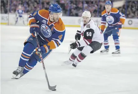  ?? SHAUGHN BUTTS ?? The Oilers traded Taylor Hall to the New Jersey Devils in June for defenceman Adam Larsson.