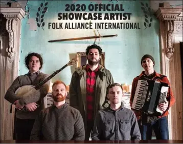  ??  ?? Corner Boy are set to fly out for the Folk Alliance Internatio­nal Conference in New Orleans next week.