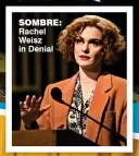  ??  ?? sombre: Rachel Weisz in Denial