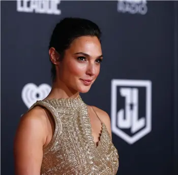  ?? (Mario Anzuoni/Reuters) ?? GAL GADOT attends the world premiere of ‘Justice League’ in Los Angeles.