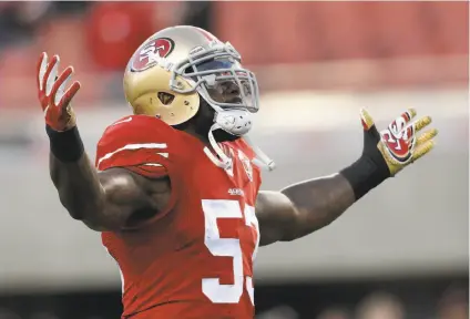  ?? Marcio Jose Sanchez / Associated Press 2016 ?? Linebacker NaVorro Bowman missed the 49ers’ final 12 games last season with a torn Achilles tendon.