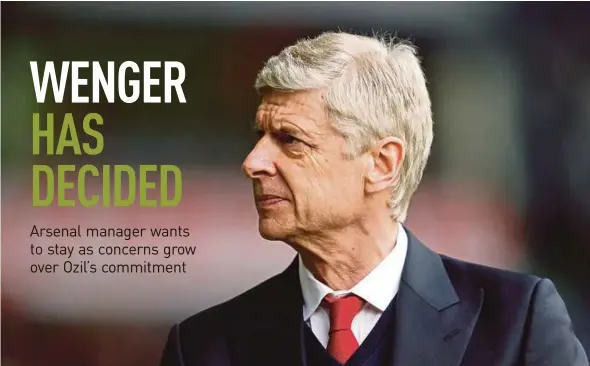  ??  ?? Arsene Wenger wants to manage Arsenal beyond this season.