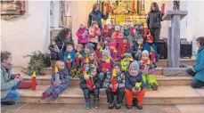  ?? FOTO: KAUL ?? Die Benzinger Kindergart­enkinder erleben einen schönen Tag.