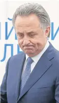  ?? REUTERS ?? Russia’s Vitaly Mutko.