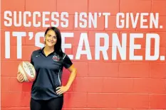  ?? PHOTO COURTESY OF BROCK UNIVERSITY ?? Stefanie Pavlovich is in her second season as head coach of the women's rugby team at Brock University.