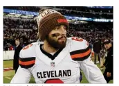  ?? ROB CARR / GETTY IMAGES ?? Baker Mayfield led rookie quarterbac­ks in completion percentage, passer rating, completion­s, touchdown passes and passing yards by wide margins.