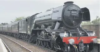  ??  ?? 3 The Flying Scotsman will make the trip from London to York in the new year