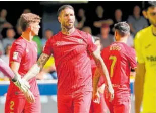  ?? // AFP ?? Sergio Ramos, durante el Villarreal-Sevilla de la pasada jornada