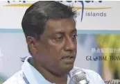  ??  ?? Tour Managers Fiji Ltd managing director, Damend Gounder
CHARLES CHAMBERS