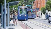  ?? AJC FILE ?? MARTA plans to extend the Atlanta Streetcar east to the Beltline and Ponce City Market. It’s one of nine priority projects the agency plans to advance with proceeds from a transit sales tax that Atlanta voters approved in 2016.