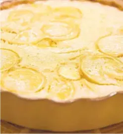  ?? ?? This tart is not too sweet as many lemon desserts can be.