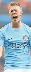  ??  ?? Kevin De Bruyne