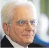  ?? FOTO: DPA ?? Sergio Mattarella ist seit 2015 Staatspräs­ident Italiens.