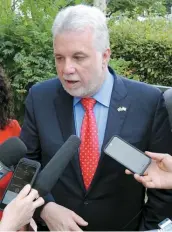  ??  ?? «Toutes les recommanda­tions» du rapport Gagné sur le cafouillag­e de l’A-13 seront appliquées, a assuré Philippe Couillard, en marge de sa mission en Israël.