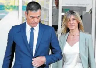  ?? // JAIME GARCÍA ?? Pedro Sánchez y su mujer, Begoña Gómez