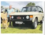  ??  ?? Andrew Aspden brought his stunning 1980 Range Rover down from Preston, where the car was originally registered.