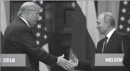  ??  ?? Donald Trump dhe Vladimir Putin
