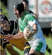  ??  ?? Francis Potaka and the Manawatu Mustangs take on the Wellington Orcas today.