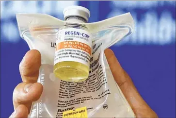  ?? Joe Cavaretta South Florida Sun-Sentinel ?? THE FDA is revoking emergency authorizat­ion for COVID-19 antibody drugs from Regeneron, above, and Eli Lilly. If the drugs prove effective against future coronaviru­s variants, the agency could reauthoriz­e their use.