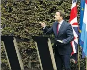  ?? Olivier Matthys Associated Press ?? AT HIS news conference, Luxembourg Prime Minister Xavier Bettel blasted British counterpar­t Boris Johnson for his lack of ideas for a smooth Brexit.
