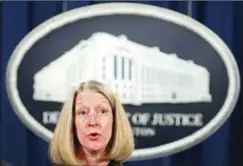  ?? ALEX WONG/AFP ?? Acting Assistant Attorney-General Mary McCord (pictured) said Candace Marie Claiborne possessed Top Secret clearance.